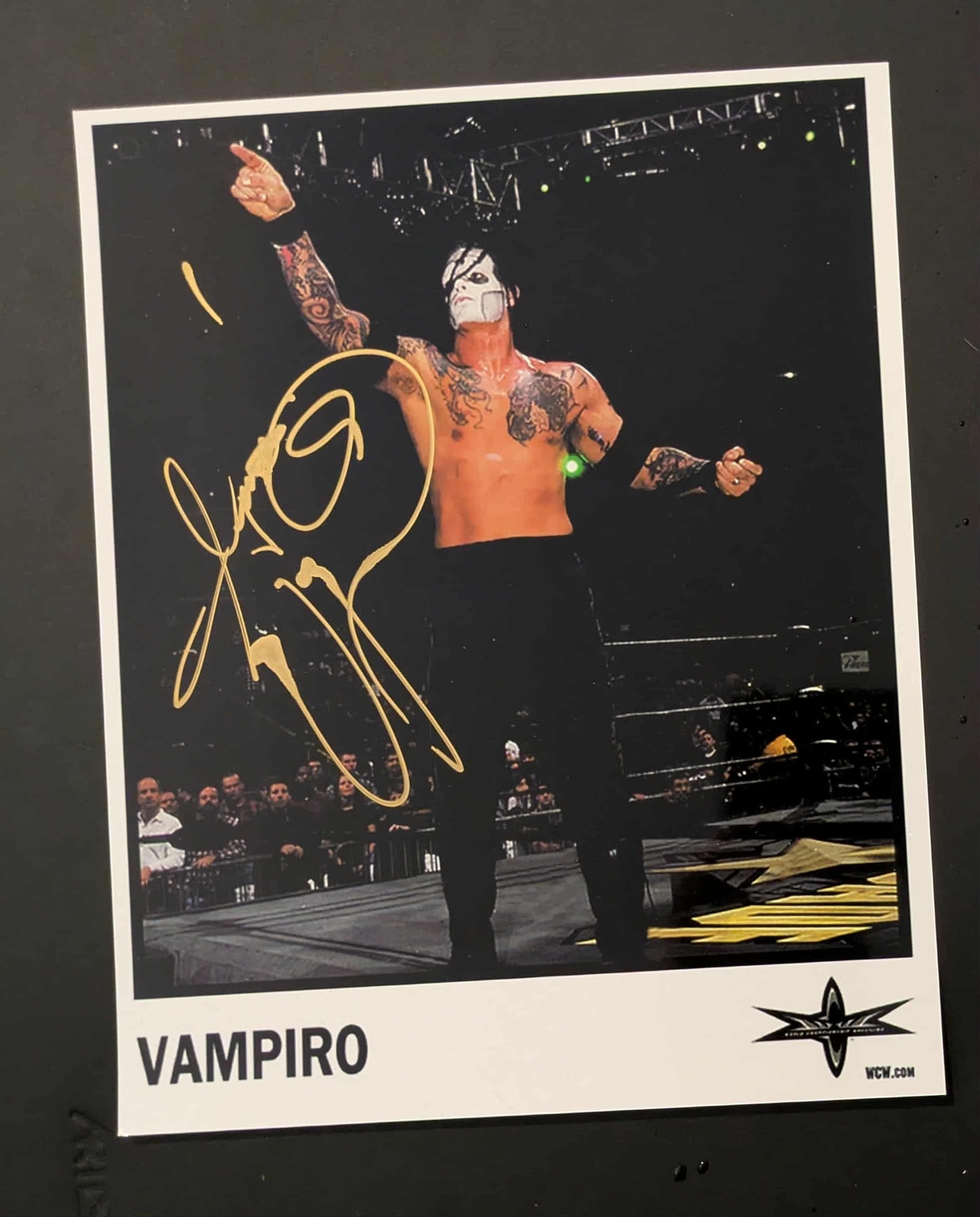 Vampiro Signed Photo (Has Smudge)