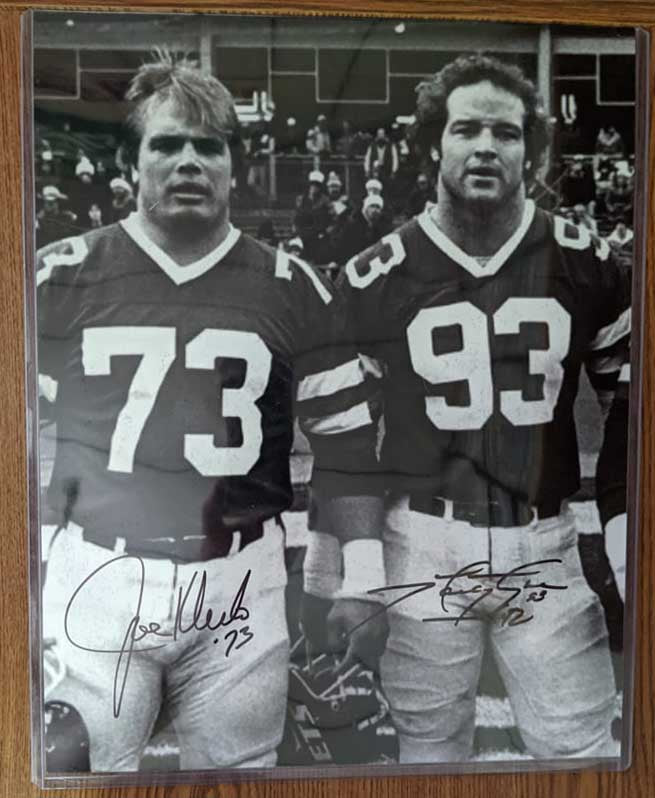 Joe Klecko & Marty Lyons Dual Signed 11x14 Photo New York Jets COA