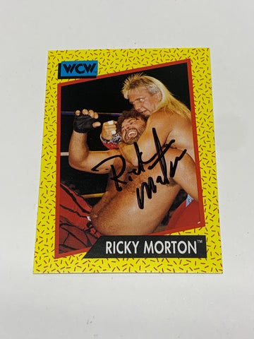 Ricky Morton 1991 WCW SIGNED Card #98