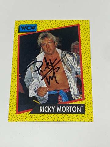 Ricky Morton 1991 WCW SIGNED Card #97