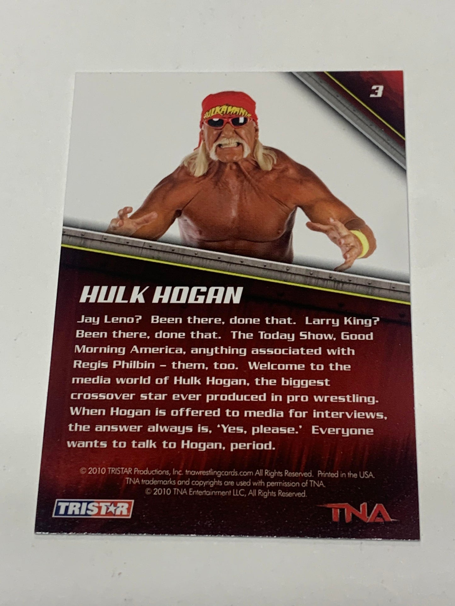 Hulk Hogan 2010 TNA New Era Card #3