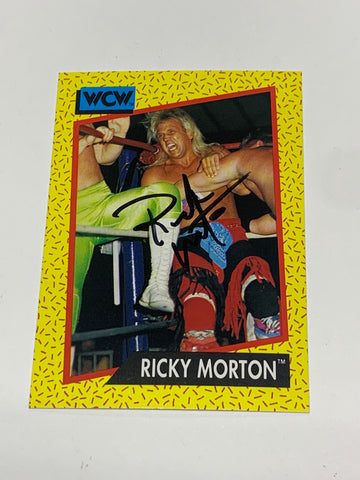 Ricky Morton 1991 WCW SIGNED Card #101