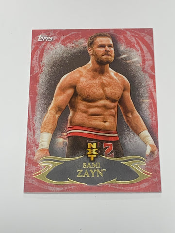 Sami Zayn 2015 WWE NXT Undisputed “Red Parallel “ RC #NXT 4