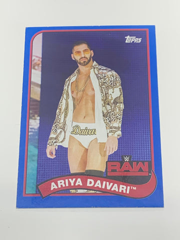 Ariya Daivari 2018 WWE Topps BLUE PARALLEL 95/99