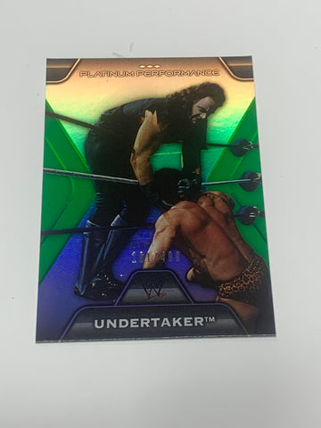 Undertaker 2010 WWE Topps Platinum GREEN Parallel Insert Card #’ed 161/499