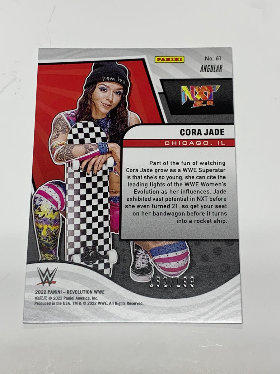 Cora Jade 2022 WWE Panini Revolution Rookie “Angular” Card #’ed 182/199