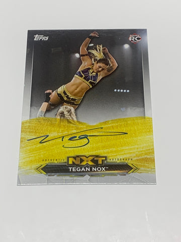Tegan Nox 2020 WWE NXT Topps Autographed ROOKIE Card #A-TN