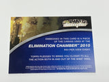 Triple H 2010 WWE Topps Elimination Chamber Authentic Event Used Canvas Piece Card