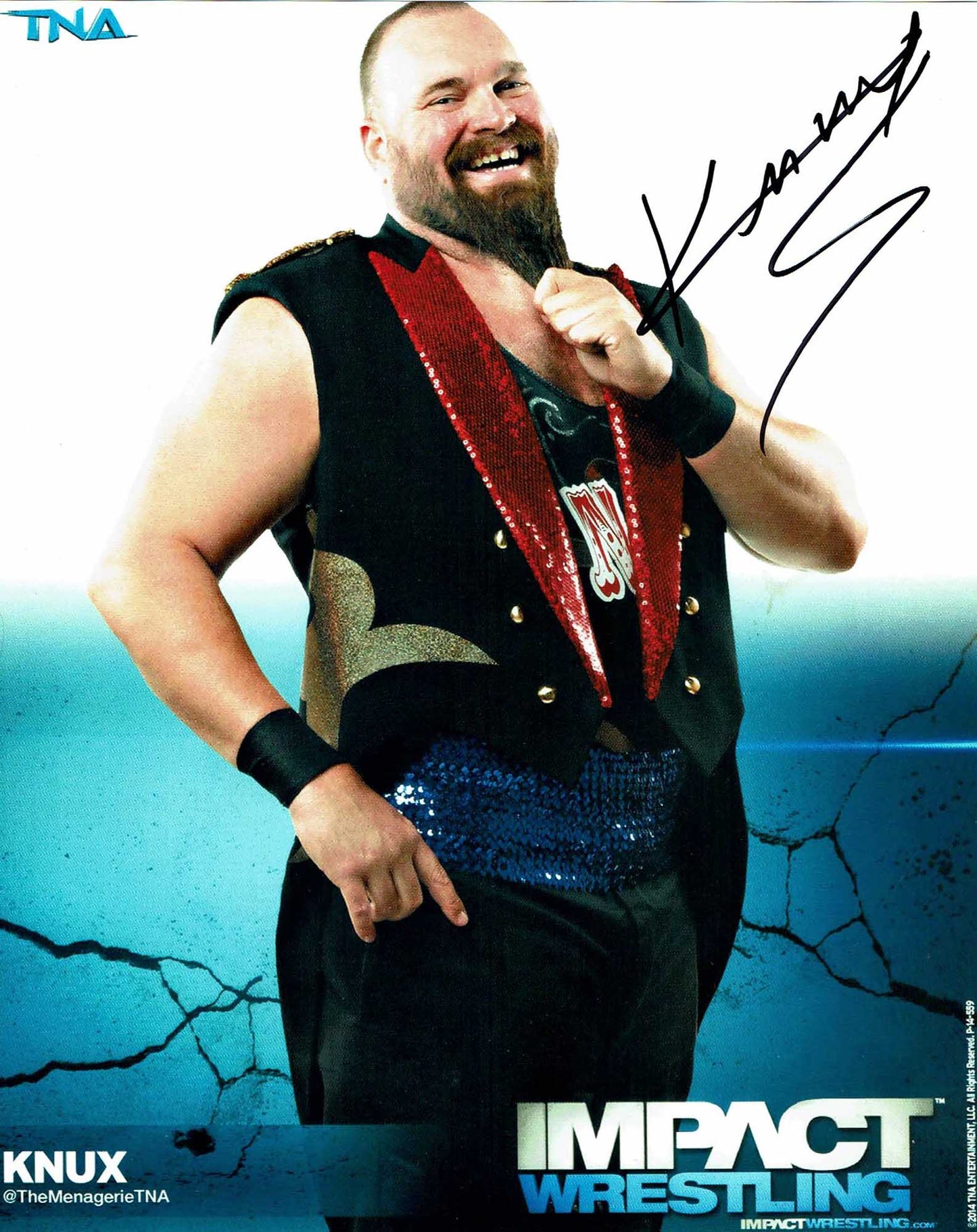 Knux (Aces & Eights) Signed 8x10 Color Photo