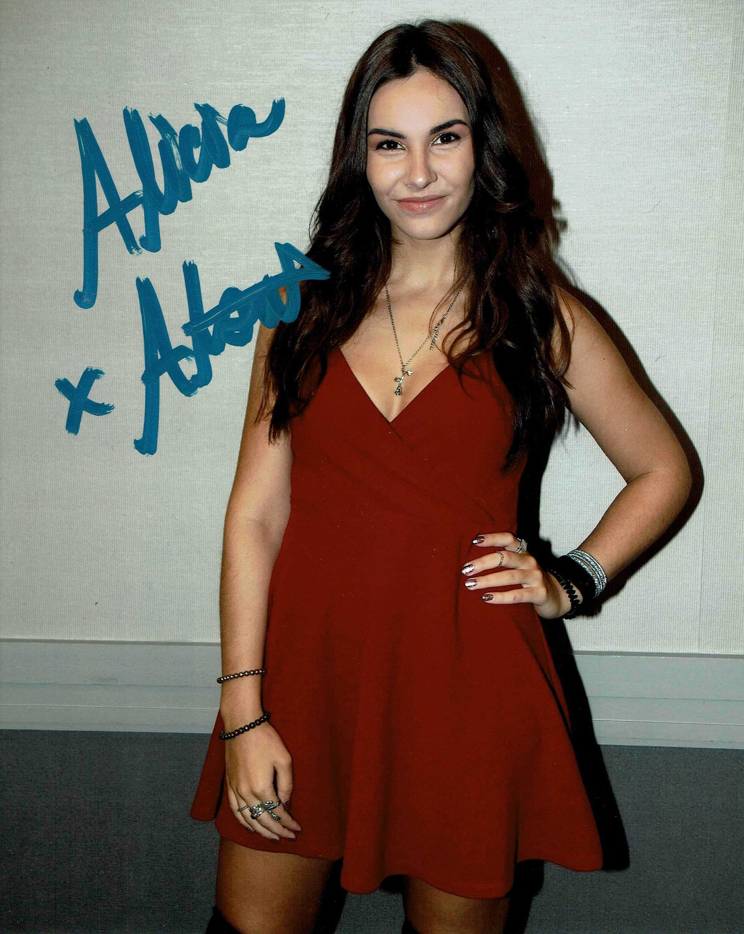 Alicia Atout Pose 2 Signed Photo COA