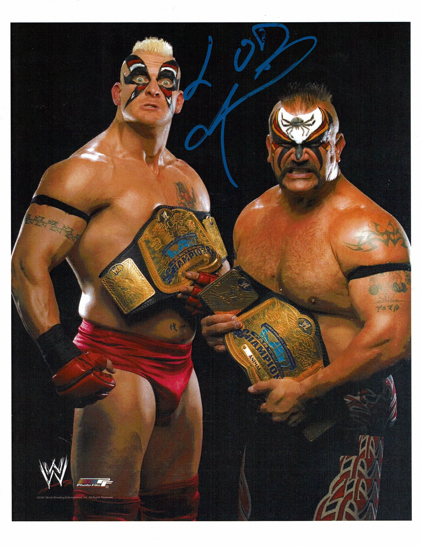 Road Warrior Animal Pose 4 Signed Photo COA (8.5x11)