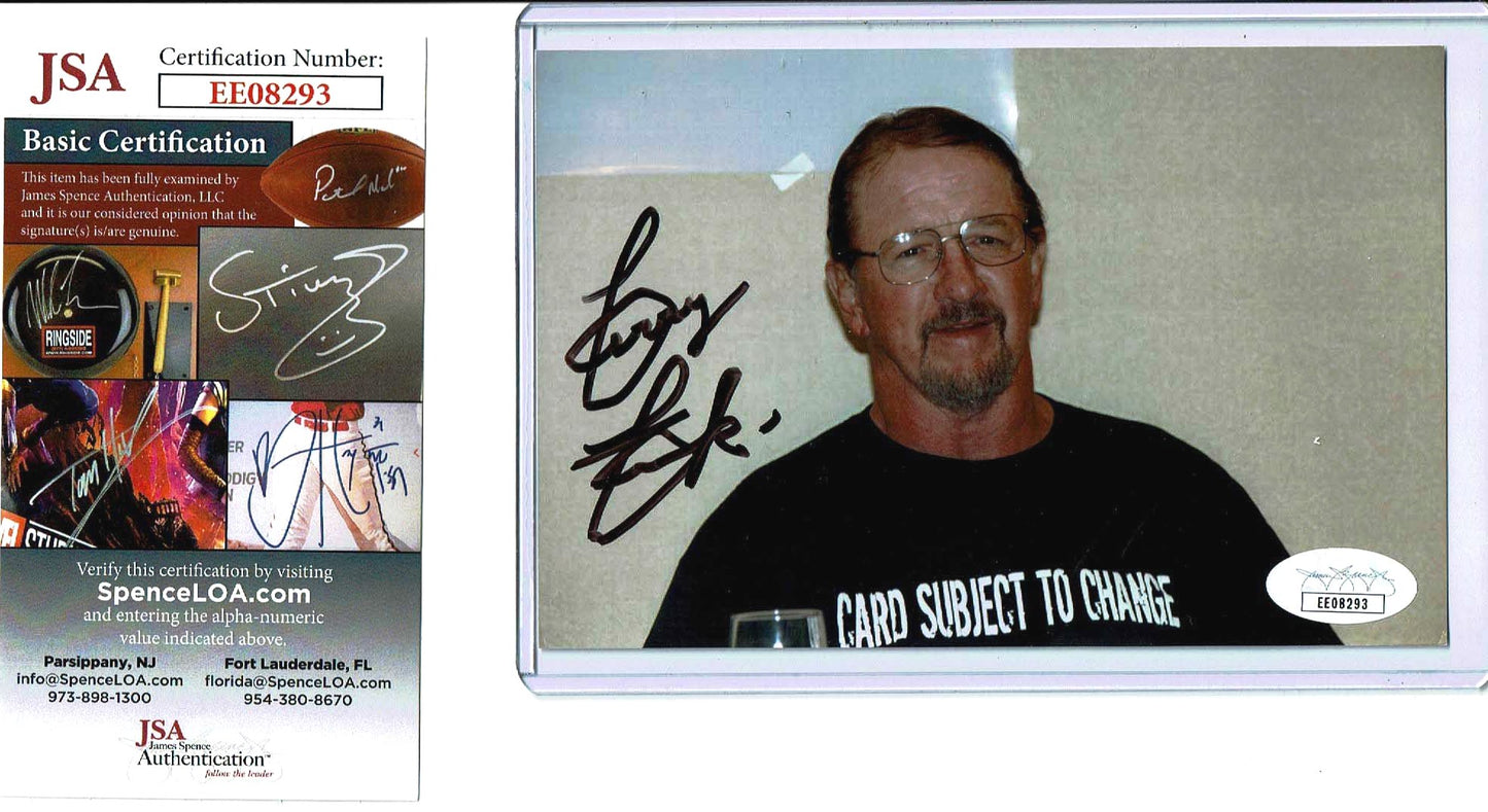 Terry Funk Pose 2 Signed Candid (4x6 Size) Photo COA JSA