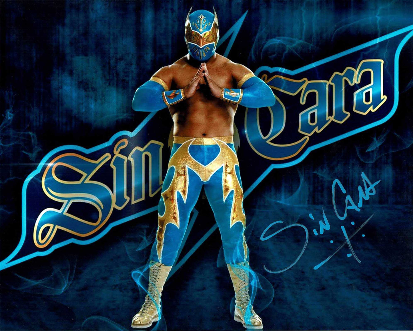 Sin Cara Pose 1 Signed Photo COA