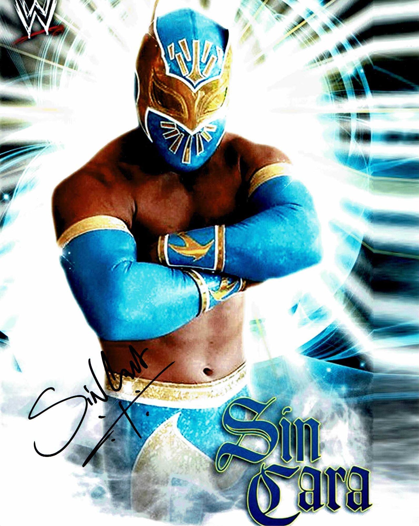 Sin Cara Pose 3 Signed Photo