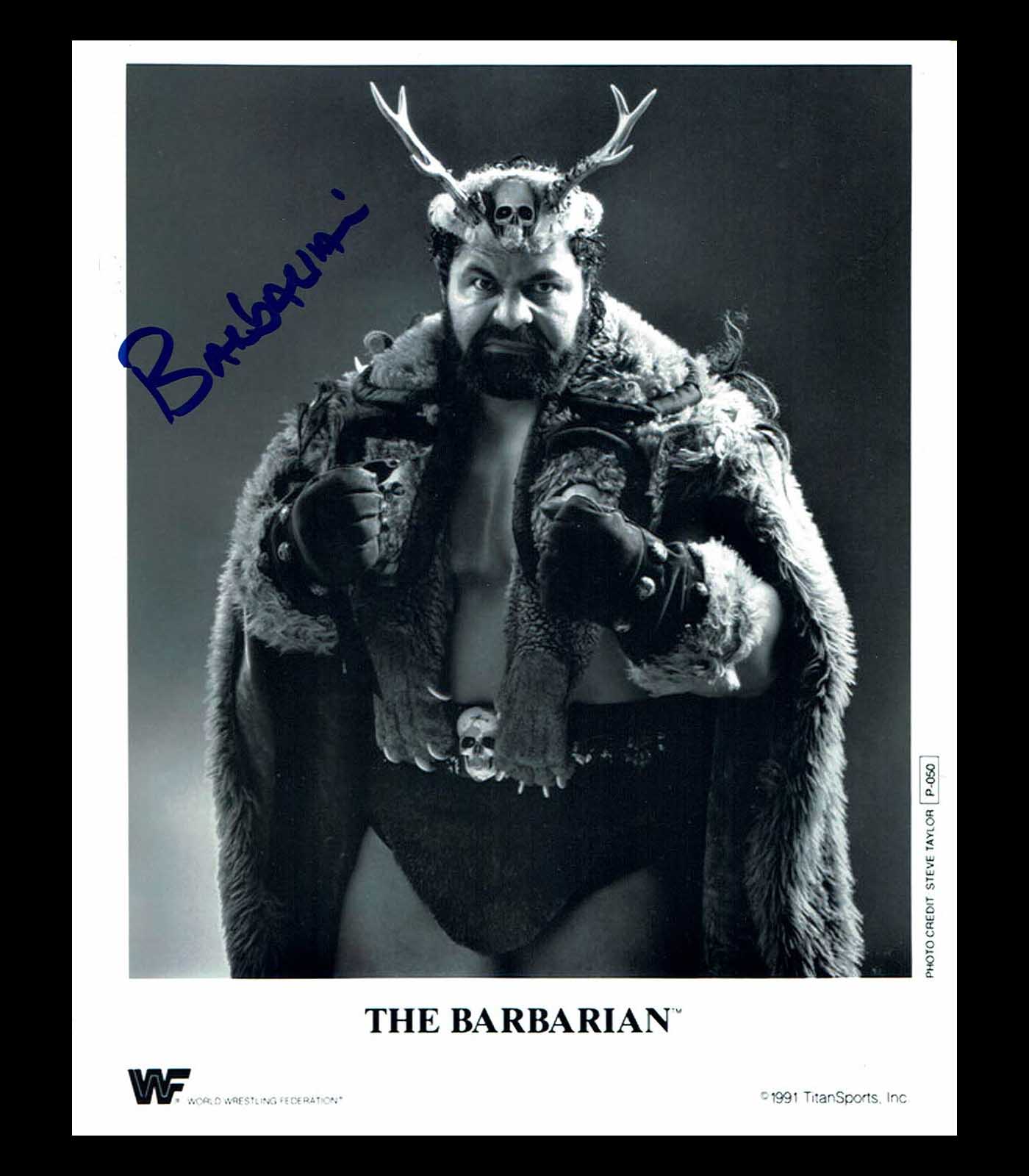 The Barbarian Pose 2 Signed Photo COA