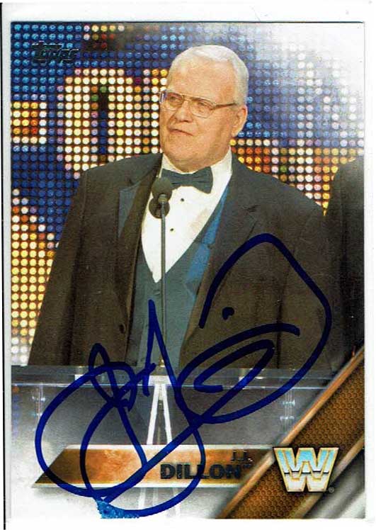 JJ Dillon Signed 2016 Topps Card COA