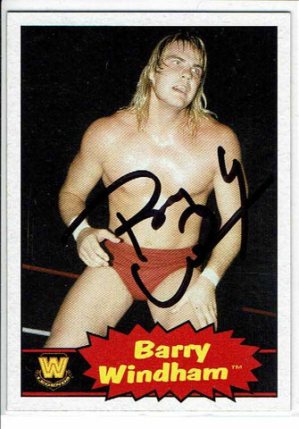 Barry Windham Signed 2012 Topps WWE Heritage Card COA