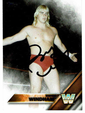 Barry Windham Signed 2016 Topps WWE Card COA