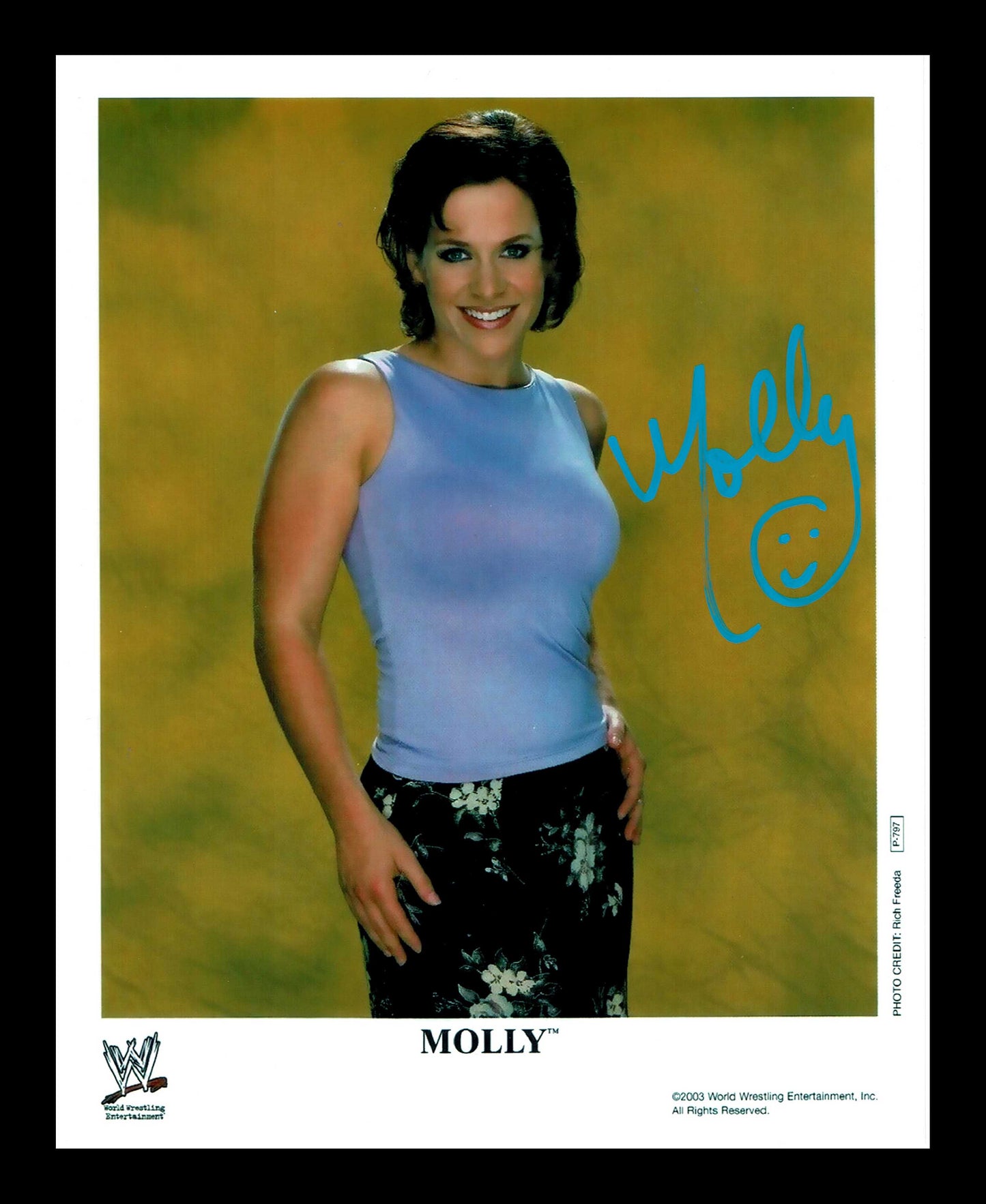 Molly Holly Pose 4 Signed Photo COA