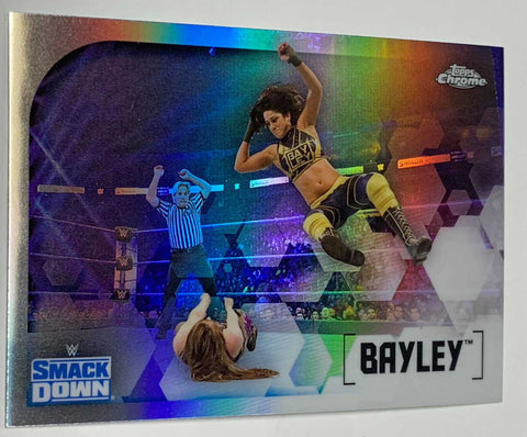 Bayley 2020 WWE Topps Chrome Refractor Card #8