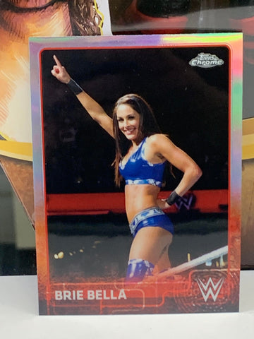 Brie Bella 2015 WWE Topps Chrome REFRACTOR Card #11
