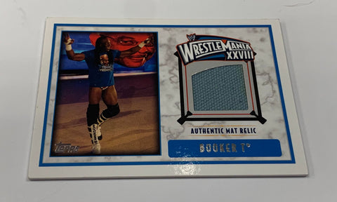 Booker T 2012 WWE Topps Wrestlemania 28 Mat Relic Card
