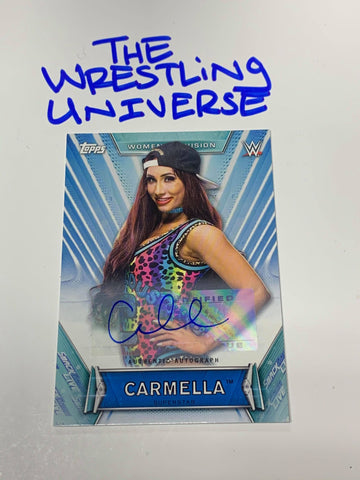 Carmella WWE 2019 Topps Woman’s Division Auto Card #/199