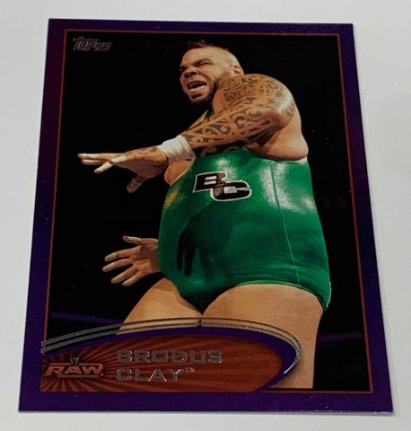 Brodus Clay 2012 WWE Topps Purple Parallel Card #13
