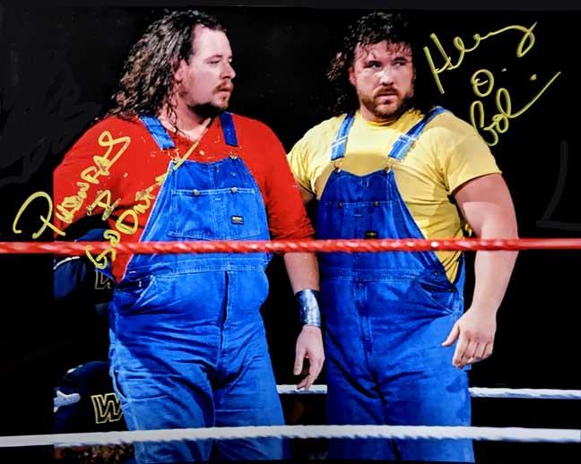 Godwinns Pose 2 Dual Signed Photo COA