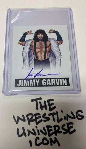 Jimmy Garvin SIGNED 2012 Leaf Auto Card