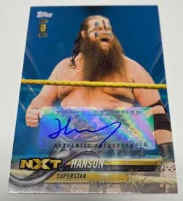 Hanson WWE/NXT Signed Rookie Card #/50