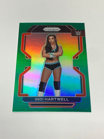 Indi Hartwell 2022 WWE Prizm Green Parallel Card #166