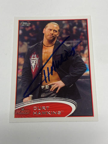 Curt Hawkins 2012 WWE Topps SIGNED Card #79