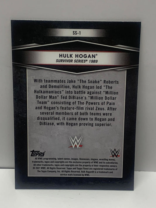 Hulk Hogan 2021 WWE Topps Finest Survivor Series #SS-1