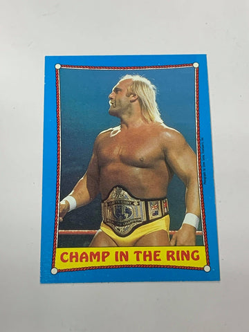 Hulk Hogan WWE 1987 Topps “Champ In The Ring” #37