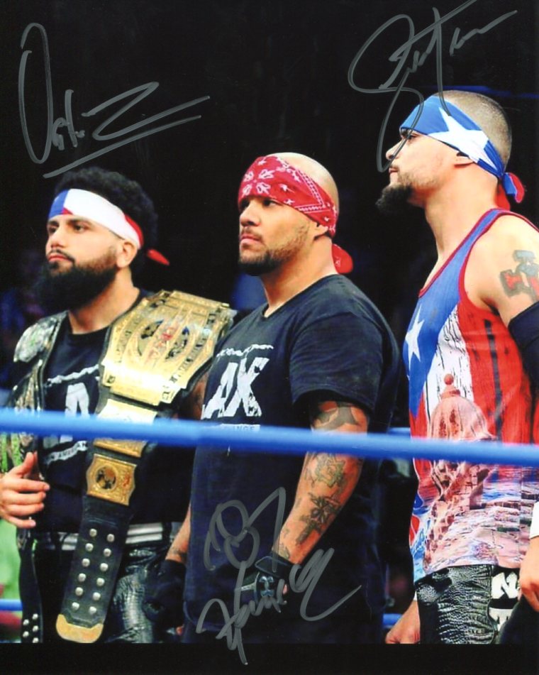 Santana Ortiz Homicide LAX Triple Signed Photo COA