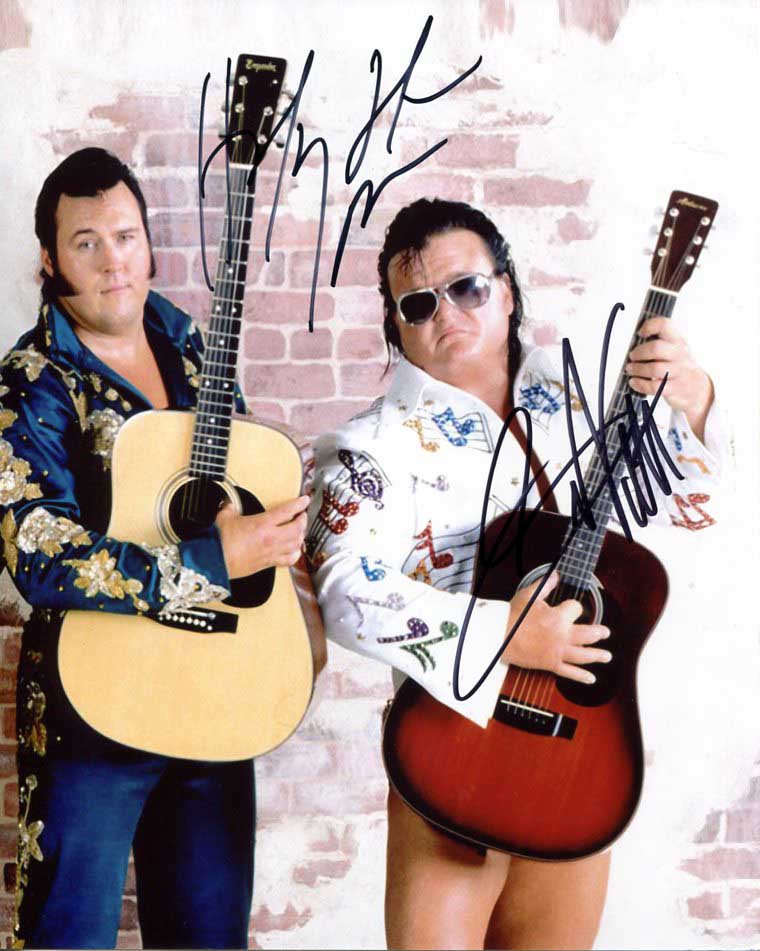 Greg Valentine & Honky Tonk Man Dual Signed Photo COA