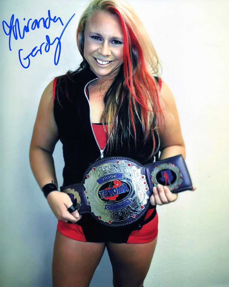 Miranda Gordy Pose 2 Signed Photo COA