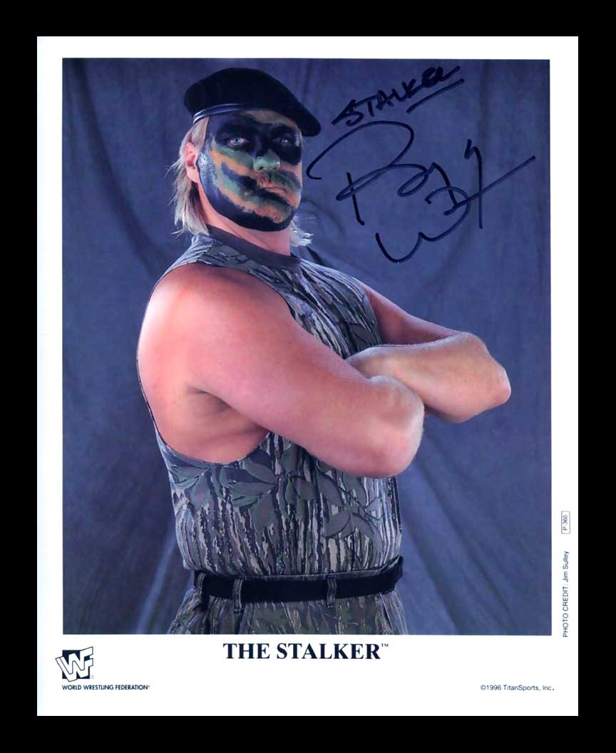 THE STALKER Inscribed Barry Windham Pose 14 Signed Photo COA