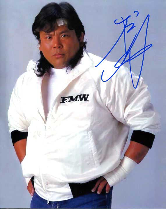 Atsushi Onita Pose 1 Signed Photo COA