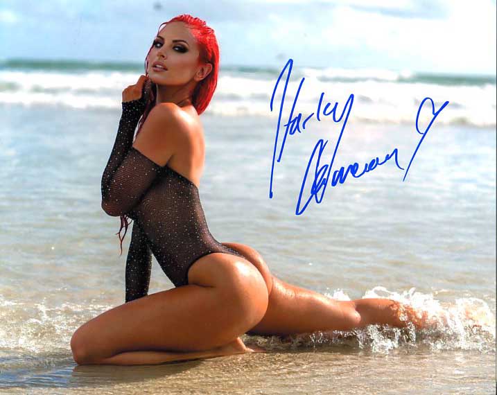 Harley Cameron Pose 3 Signed Photo COA