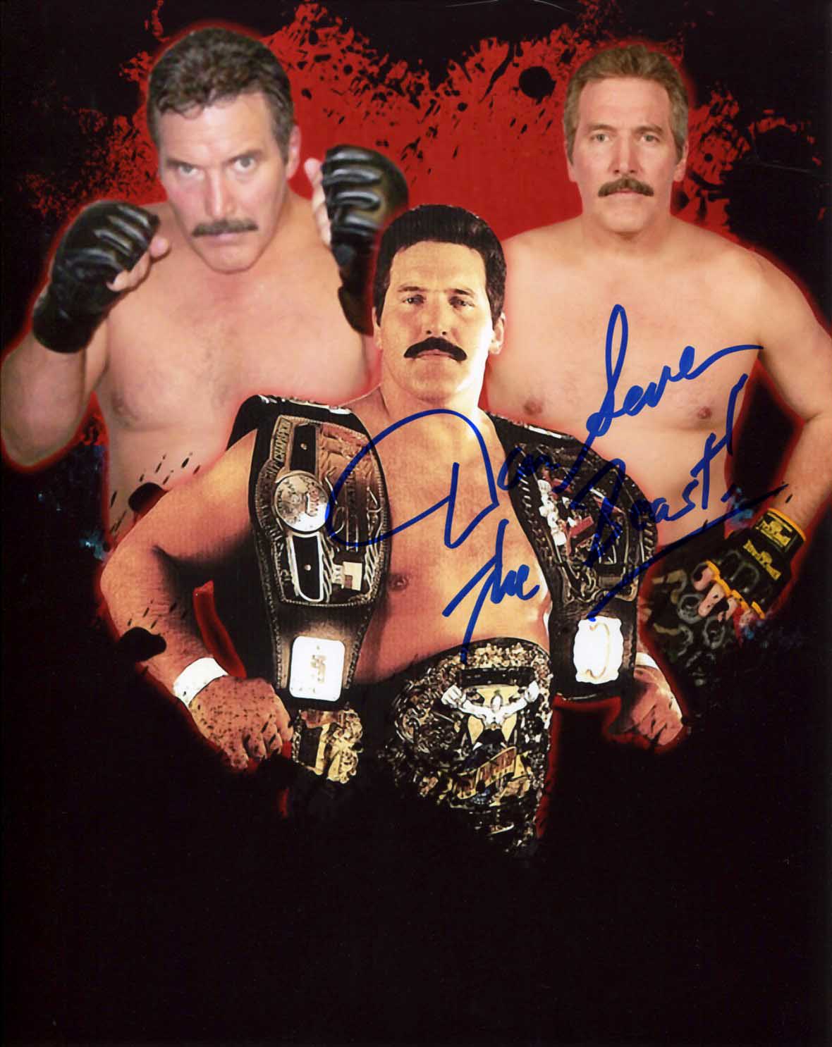 Dan “The Beast” Severn Pose 4 Signed Photo COA