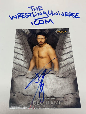 Hideo Itami WWE NXT 2016 Topps Undisputed SIGNED Auto Card #4/99