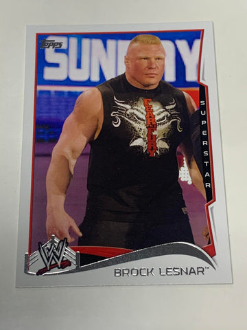 Brock Lesnar 2014 WWE Topps Card #8