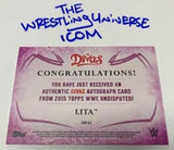 LITA WWE Signed “On Card” 2015 Topps Divas Undisputed Card
