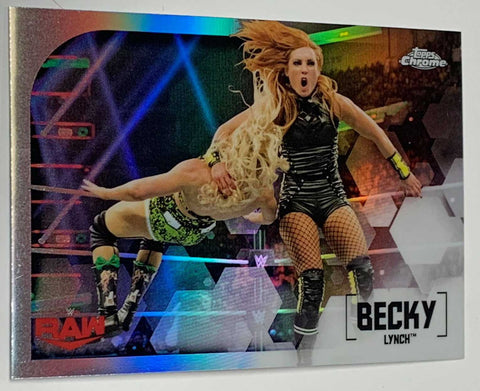 Becky Lynch 2020 WWE Topps Chrome Refractor Card #9