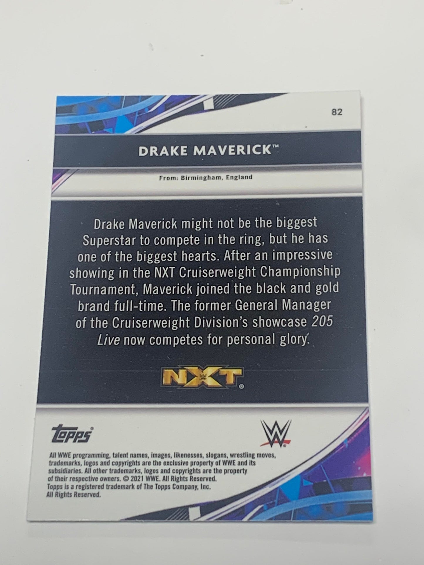 Drake Maverick 2021 Topps Finest X-FRACTOR Card #82
