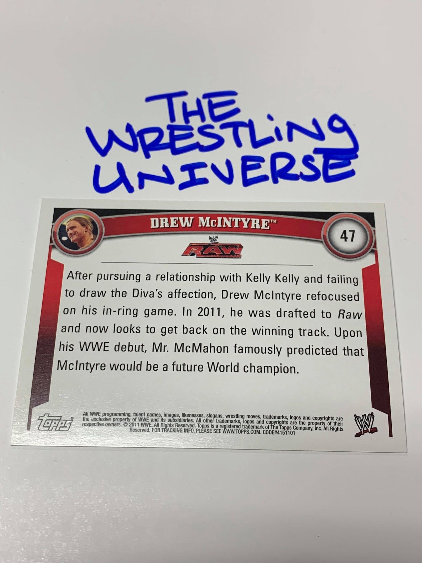 Drew McIntyre WWE 2011 Topps #47