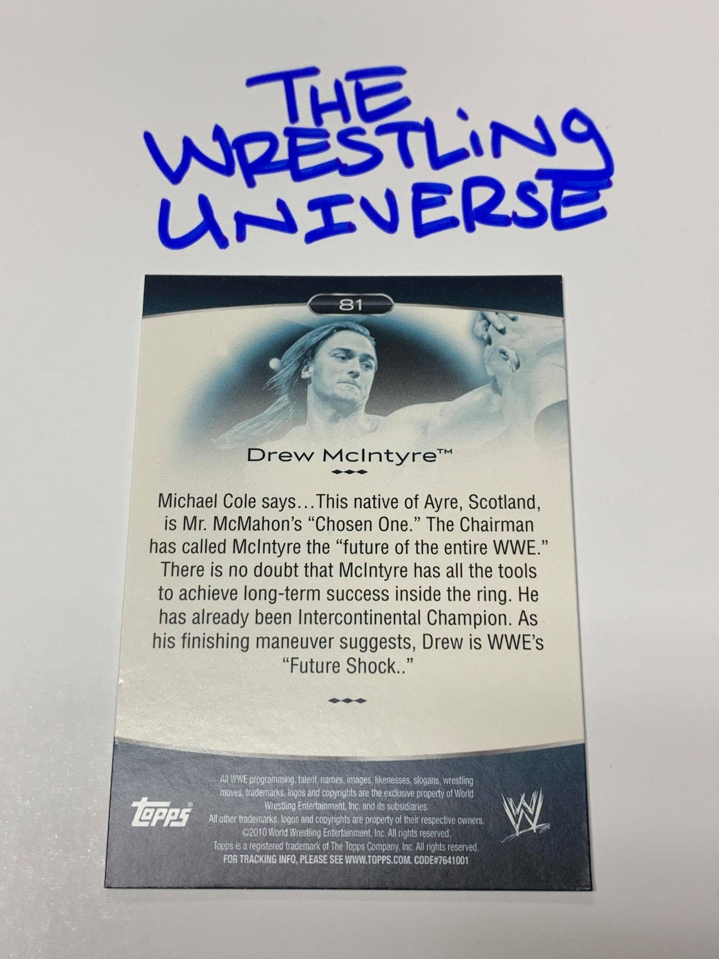 Drew McIntyre WWE 2010 Topps Platinum Rookie #81