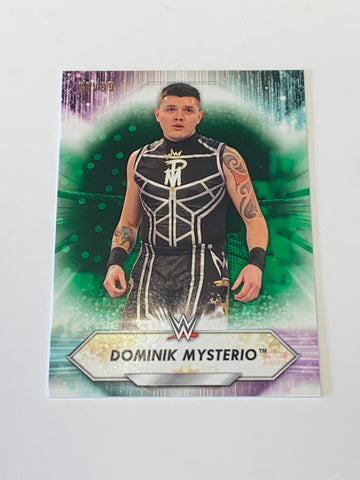 Dominik Mysterio 2021 Topps Green Parallel Card #147 #99